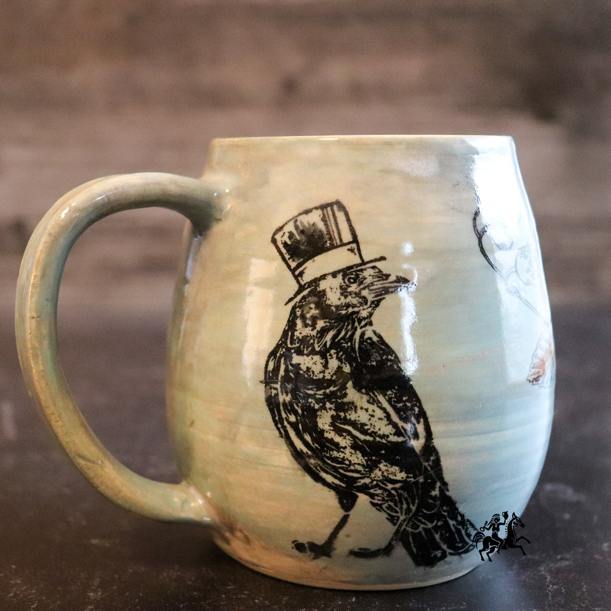 Crow and Strawberries Coffee or Tea Mug